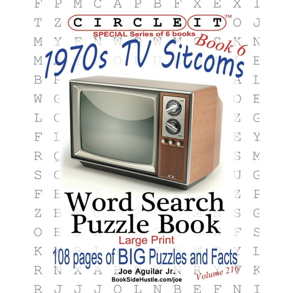 Circle It, 1970s Sitcoms Facts, Book 6, Word Search, Puzzle Book, (Paperback)