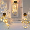 thumbnail image 2 of Christmas atmosphere decorative light LED light Christmas Green Santa suction cup light window light Hanging light window, 2 of 5