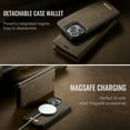 thumbnail image 5 of ELEHOLD Magnetic Detachable Wallet Case for iPhone 13, Shockproof Faux Leather Stand RFID Card Slots Detachable Mag-Safe Magnetic Case Cover,Removable Back Shell,Coffee, 5 of 12