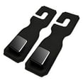 thumbnail image 2 of Kezqiaxn Car Seat Headrest Hooks for Purses and Bags, 2pc Universal Vehicle Seat Hooks Leather & Stainless Steel for Bag Purse Cloth Drink Grocery for Standard Headrests Black, 2 of 3