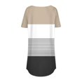 thumbnail image 4 of Womens Fall Tops Women's Fashion Casual Round Neck Retro Printed Short Sleeve Pullover T-Shirt Top, 4 of 4