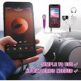 thumbnail image 3 of HAHDAXIA Mini Microphone,Portable Vocal Tiny Microphone, Asmr Microphone,Phone Microphone, Mini Karaoke Microphone for Voice Recording Chatting and Singing On iPhone,Android,Laptop Notebook（, 3 of 7
