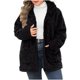 thumbnail image 2 of Chaquetas y abrigos casuales con capucha de manga larga para mujer, con cremallera, de color liso, de felpa de doble cara, de manga larga, informal, con capucha, suéter para mujer, 2 of 6