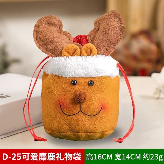 Saco de Navidad OEM para niños, bolsa de regalos de Navidad, bolsa de almacenamiento de dulces, exquisita bolsa de manzana de Papá Noel, regalos publicitarios promocionales de Navidad