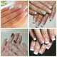 thumbnail image 5 of 500 piezas de uñas postizas acrílicas naturales, uñas postizas francesas con caja para mujeres y niñas, 5 of 5