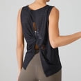 thumbnail image 3 of Workout Tank Tops Woman Lightweight Breathable Crewneck Tie Back Loose Sleeveless Shirt Athletic Yoga Gym Tanks, 3 of 6