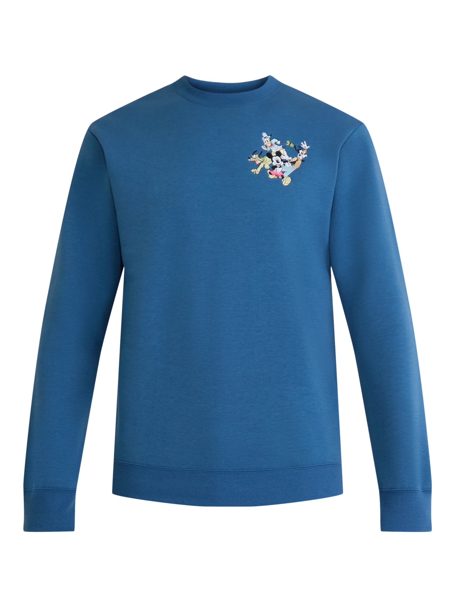 Mickey & Friends Men's Graphic Sweatshirt with Embroidery, Sizes S-2XL