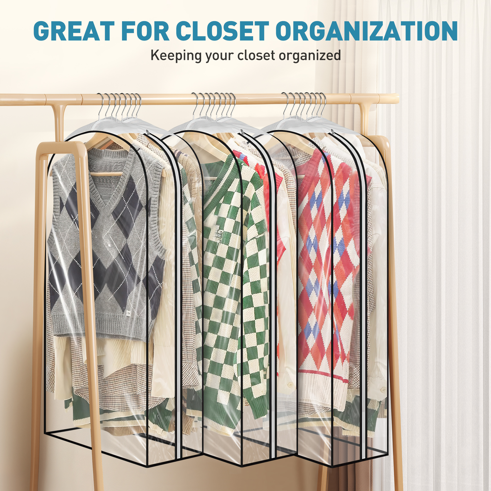 Dakomm 43 Inch Hanging Garment Bag Set (3-Pack) photo 4