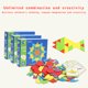 thumbnail image 4 of Teissuly 130Pcs Of Pattern Building Blocks, Geometric Manipulation Puzzle, Classic Educational Toys, Suitable For Children Over 3 Years Old Teissuly WER202311016517, 4 of 9