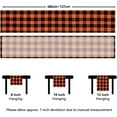 thumbnail image 5 of Fall Checkered Table Runner - Orange Buffalo Plaid Halloween Thanksgiving Stain Resistant Washable Table Decoration for Dining/Parties/Holiday Decor, 13 x 48 Inch, 5 of 6