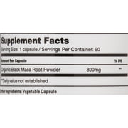 Sunfood Superfoods Black Maca Capsules, 90 Ct