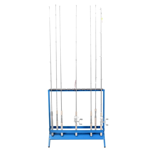 Viking Solutions VFR001 22 Rod Floor or Deck Powder Coat Steel Fishing Rod Rack
