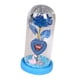 thumbnail image 5 of Lámpara de mesa con rosas cubiertas de vidrio, regalo para mamá, decoración de San Valentín base azul, 5 of 9