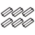 thumbnail image 1 of Deslizantes Hebillas, 6uds 35x15x2,2mm Metal Rectángulo Tri-deslizante Deslizamiento Hebilla Rodillo Pasador Hebilla Ajustador para Cinturón Bolso DIY Accesorios, Oscuro Gris, 1 of 5