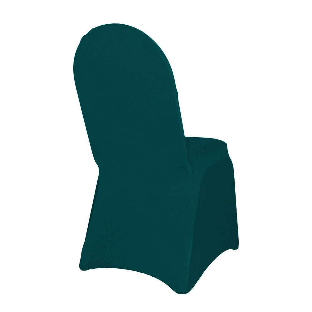 YCC Linens 6 Pack Stretch Spandex Banquet Chair Covers Hunter Green