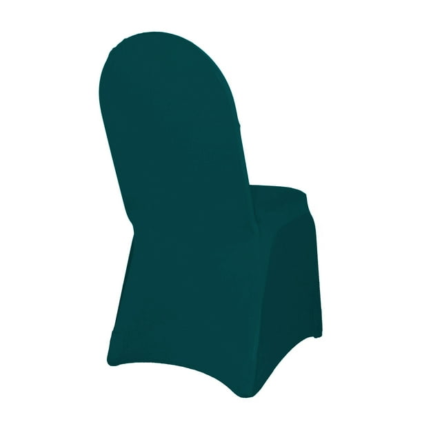 YCC Linens 6 Pack Stretch Spandex Banquet Chair Covers Hunter Green