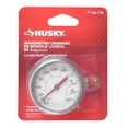 thumbnail image 2 of Manómetro Husky Cromado Montaje Lateral 300 Psi 0.635 Cm, 2 of 3