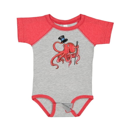 

Inktastic Formal Octopus with Top Hat and Cane Gift Baby Boy or Baby Girl Bodysuit