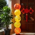 thumbnail image 4 of 5 piezas de linternas de papel decorativas para año chino, para el hogar, el dormitorio, el Festival del Medio Otoño, interiores y exteriores. estilo B, 4 of 6