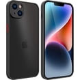 thumbnail image 1 of Funda Uso Rudo HaroKing Negro Traslúcido Esmerilado para iPhone 13, 1 of 6