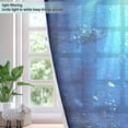thumbnail image 4 of 2 Panels Set Blackout Curtains Thermal Insulated Sun Protection Room Darkening Drapes for Bedroom Deep Blue Ocean, 4 of 7