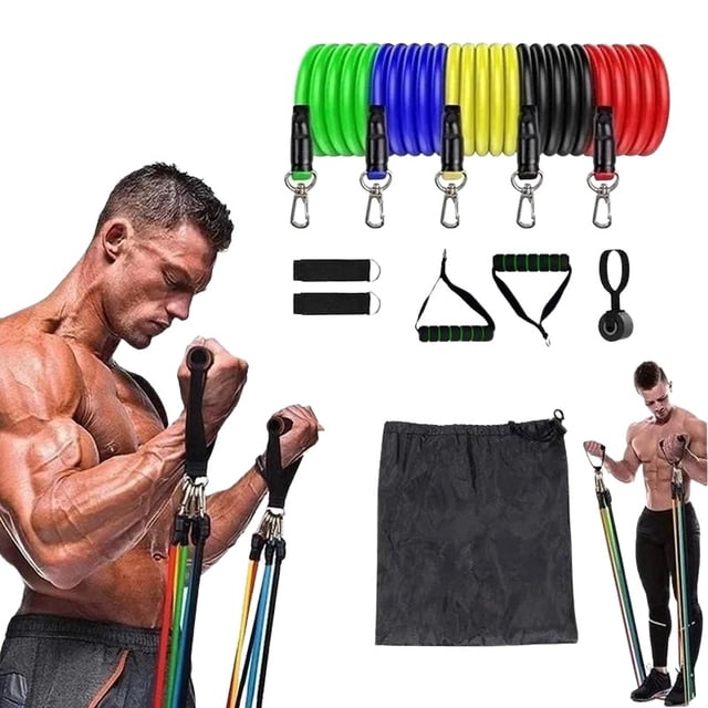 Ligas Elásticas Resistencia Ejercicio Fuerza Kit 11 Pzas Onerfit Ligas Resistencia