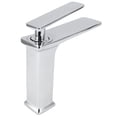 thumbnail image 4 of Grifo de lavabo de estilo nórdico, grifo mezclador de agua fría y caliente con un solo orificio, mango largo para baño G1/2, 4 of 10