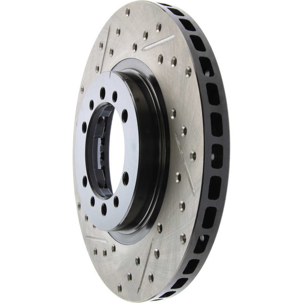 StopTech 127.46040R StopTech Sport Rotors; Drilled And Slotted; Front Right;10.87 in. Dia.; 1.77 in. Height; Fits select: 1991-2004 MITSUBISHI MONTERO