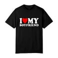 thumbnail image 2 of OdeJous I Love My Boyfriend Shirt I Heart My Boyfriend Shirt GF T-Shirt XX-Large, 2 of 5