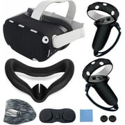 for Meta Quest 2 Silicone Cover, Protective Cover Accessories for Meta VR, Multi Colors Soft Shell Skin, Controller Grips & Face Cover Set