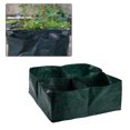 thumbnail image 4 of 4 Divided Grids Square Planting Container Grow Container Pe Bag Pe Fabric Plants Flowers Vegetables Planter Pot Raised Garden Bed Hi.FANCY, 4 of 7