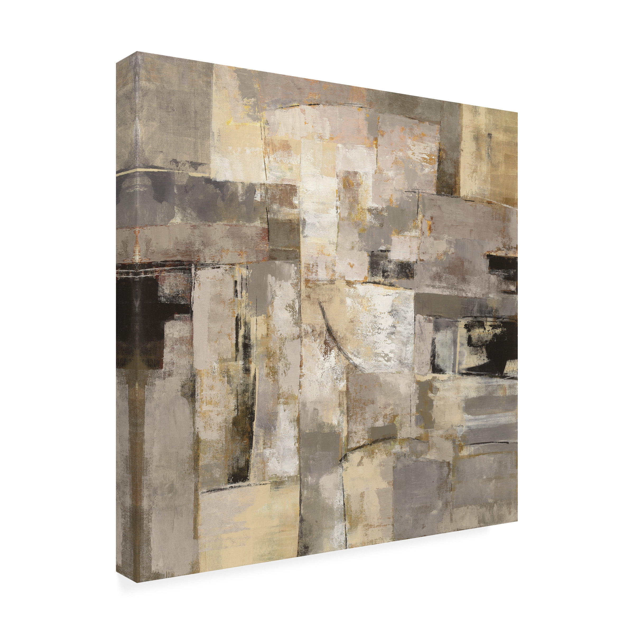 Trademark Fine Art 'Walking Down the Street Neutral' Canvas Art by Silvia Vassileva