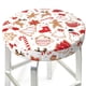thumbnail image 3 of Balery Gingerbread Holiday Sweets Fundas de asiento para taburete de bar redondo de tela de terciopelo ajustables que protegen de arañazos y manchas para sillas de 14 a 17 pulgadas.-12 inch, 3 of 7