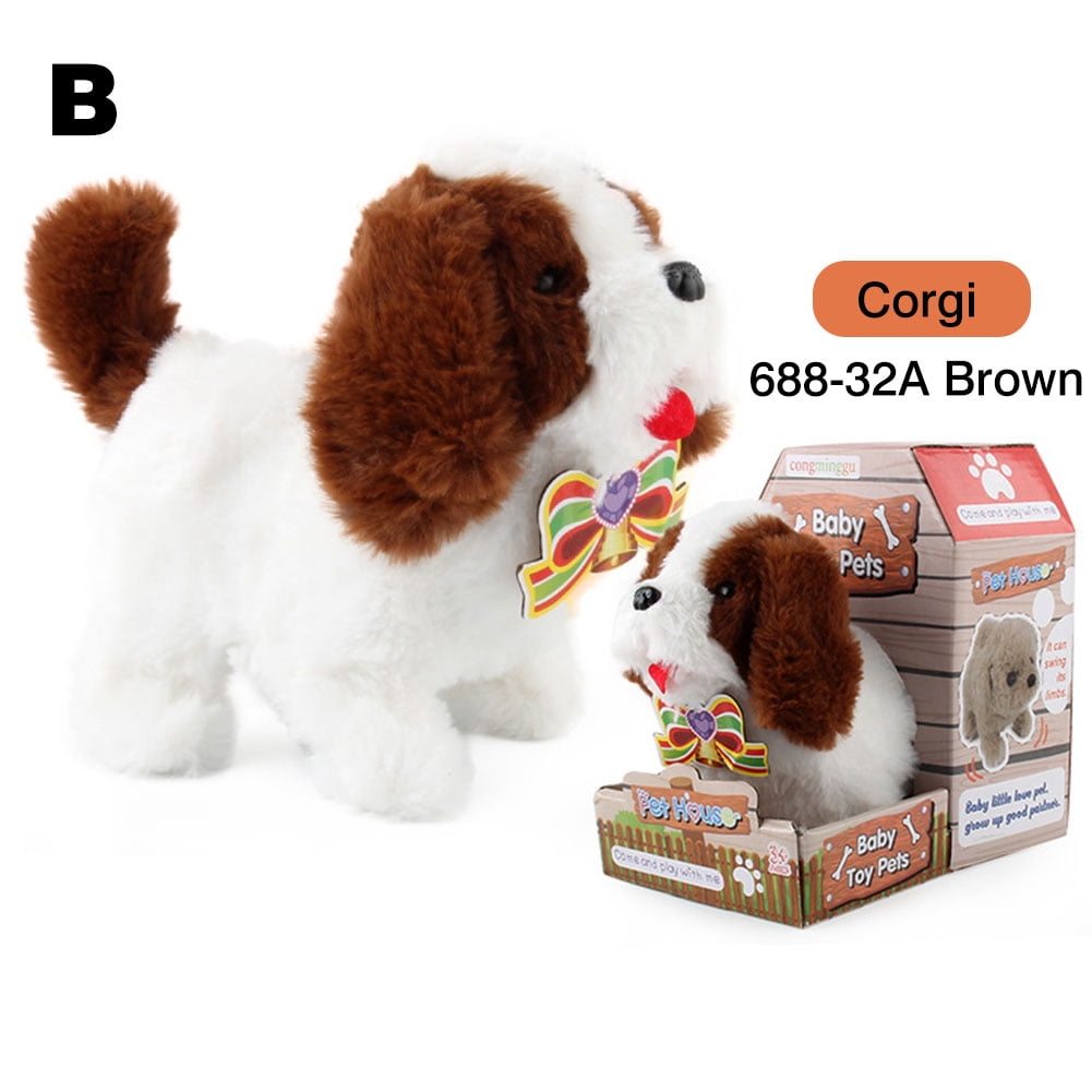 Plush Puppy Dog Walking Barking Electronic Interactive Pet Toy For Children Boy Girls Walmart Com Walmart Com