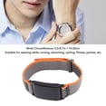 thumbnail image 4 of BIMZUC Replacement Watch Strap Fit For WHOOP 4.0 Breathable Adjustable Nylon Sport Wristband, Orange Grey, 5.5-8.7 inches / 14-22 cm, 4 of 9
