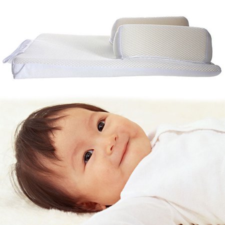 Baby Infant Newborn Anti Roll Pillow Sleep Positioner Prevent Flat Head Cushion - Adjustable Width