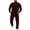 Wine#9527, variant on BOOMNY Mens Tracksuits Solid Color Sweatshirts Baggy Pants 2Pcs Gym Sweat Suits Running Jogging Fall Winter Athletic Tracksuit Outfits
