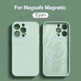 thumbnail image 3 of Liquid Silicone Magnetic Cases For iPhone 15 11 14 13 12 Pro Max Plus For Magsafe Wireless Charging Soft Cover Phone Accessories, 3 of 5