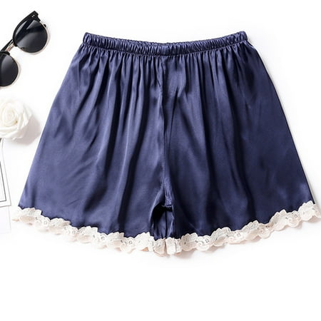 

Women Sexy Fashion Satin Lace Patchwork Sleepwear Underwear Lingerie Pajama Pant