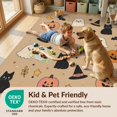 thumbnail image 4 of Design&I 2'x3' Washable Accent Rug Pet Friendly & Non-Slip Built-In Grip Beige Orange Halloween Themed Festive Design Featuring Ghosts, Pumpkins, Cats, for Kitchen, Station, 4 of 6