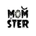 thumbnail image 2 of Camiseta para mujer verano1pc Women'S Casual Crew Neck T-Shirt with Geometric Monster Bat Print, Polyester Knit Fabric, Medium Stretch, All-Season Comfort FitFather's Day, Mother's Day, New Year, Sp, 2 of 6