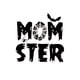 thumbnail image 2 of 1pc Women'S Casual Crew Neck T-Shirt with Geometric Monster Bat Print, Cotton Knit Fabric, Medium Stretch, all-Season Comfort Fit, 2 of 6