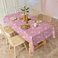thumbnail image 3 of Pink Unicorn Heart Crescent Pattern Rectangle Tablecloth 60"x120",Waterproof Polyester Rectangle Table Cloth, Wipeable Spillproof Polyester Tablecloth for Dining, Camping, Indoor and Outdoor, 3 of 6