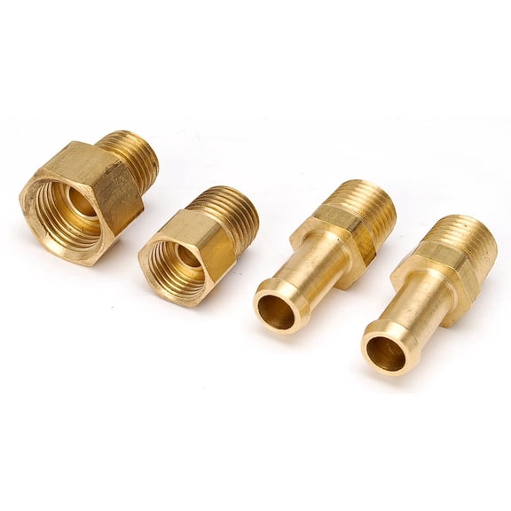 JEGS 15940 Fuel Pump Fitting Kit 4 Pieces 1/4 in. npt male Made in the USA