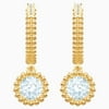 Swarovski OXYGEN Pierced Earrings, Green, Gold Tone -5456652