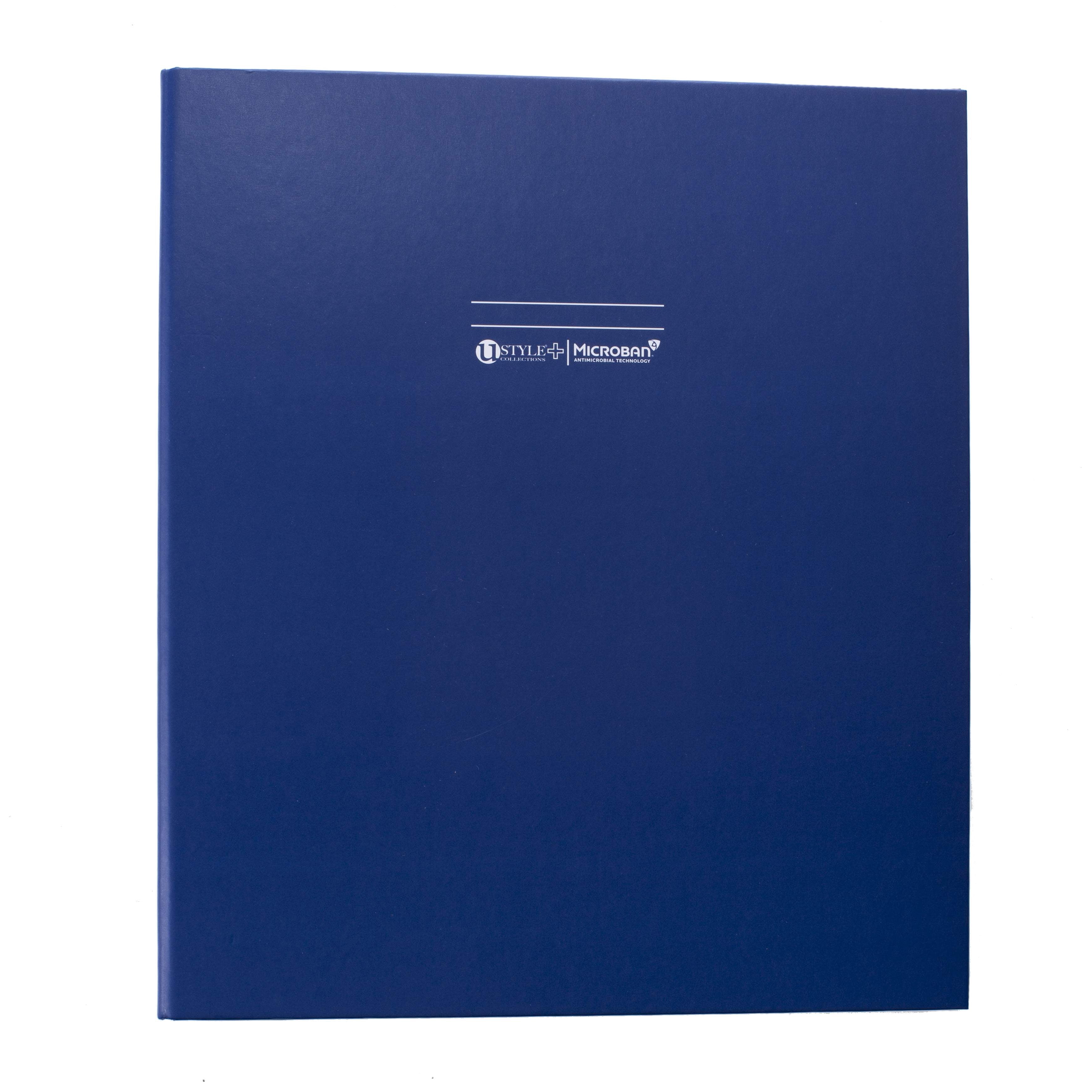 U Style Antimicrobial 3 Ring Binder with Microban, 1 inch, Assorted, 4 Pk