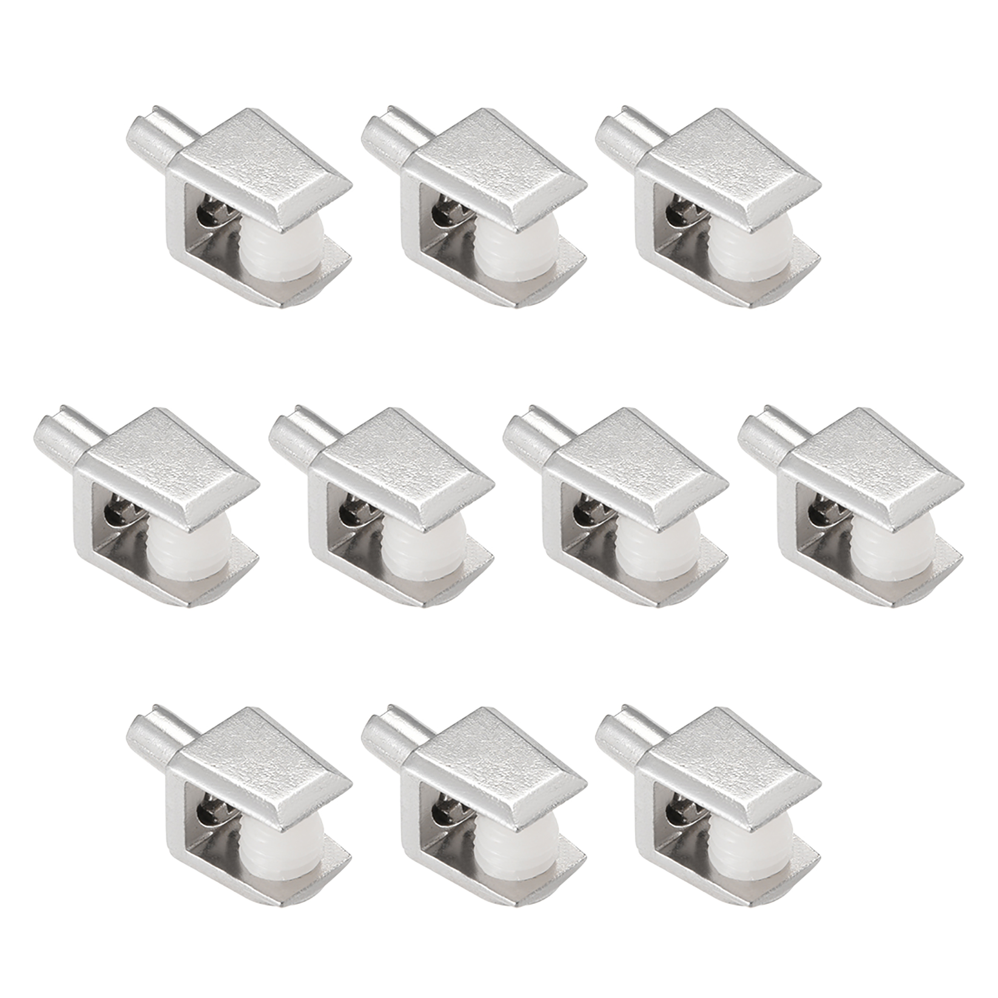 Uxcell Glass Shelf Brackets Glass Clamp Clip Shaft Mount for 5-8mm, Type-01, 10Pcs