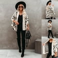 thumbnail image 2 of Cardigan Grande Taille pour Femmes, Mode Personnalité, Chandail Léopard, 2 of 9