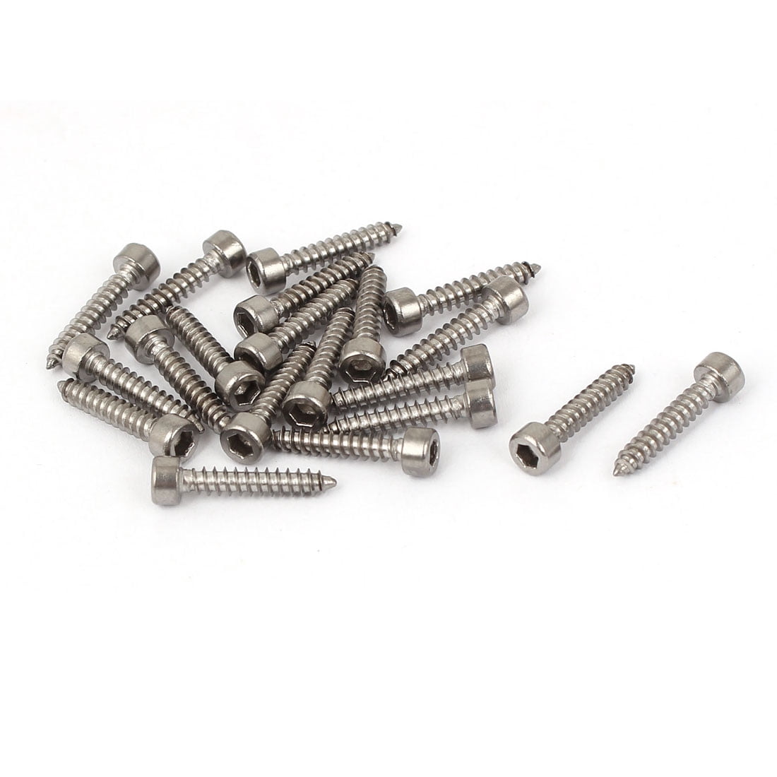 20pcs M3x16mm Stainless Steel Hex Socket Cap Head Self Tapping Screws