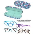 thumbnail image 7 of [4 PACK / 3 PACK], JAVOedge Printed Pattern Durable Hard Clamshell Eyeglass Case with Bonus Microfiber Cloth, 7 of 7